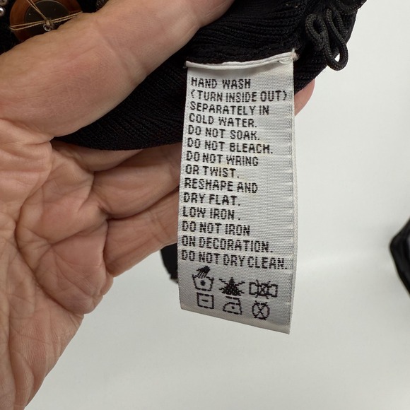 VTG Marisa Christina Embellished Beaded Cardigan Black Party Evening Elegant - Picture 7 of 10